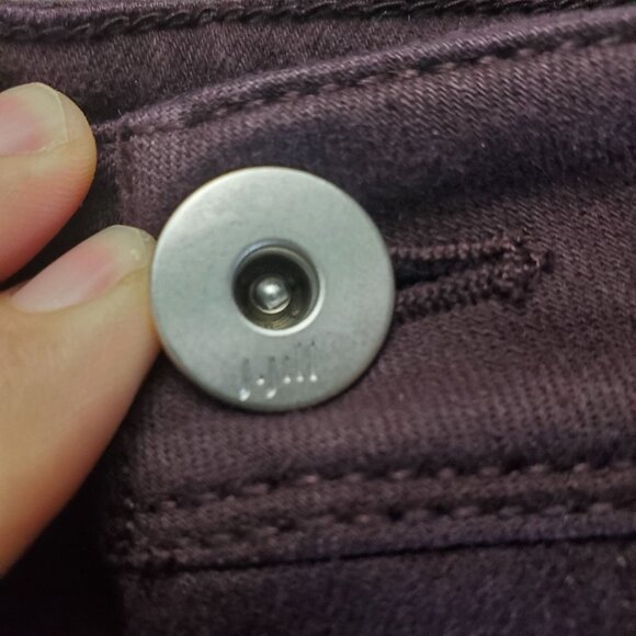 J.Jill Pants Womens Size 16 Plum Purple Authentic Fit Slim Ankle Stretch Denim - Picture 11 of 12